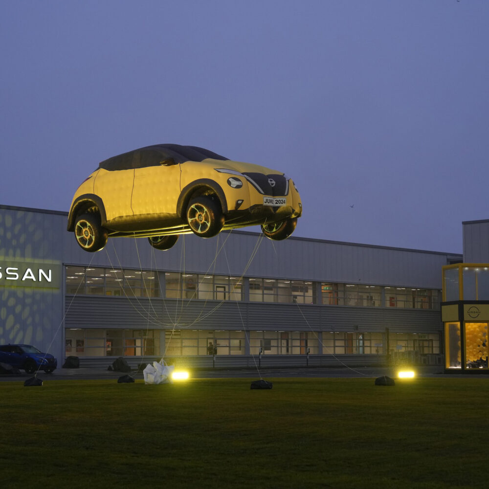 nissan inflatable car